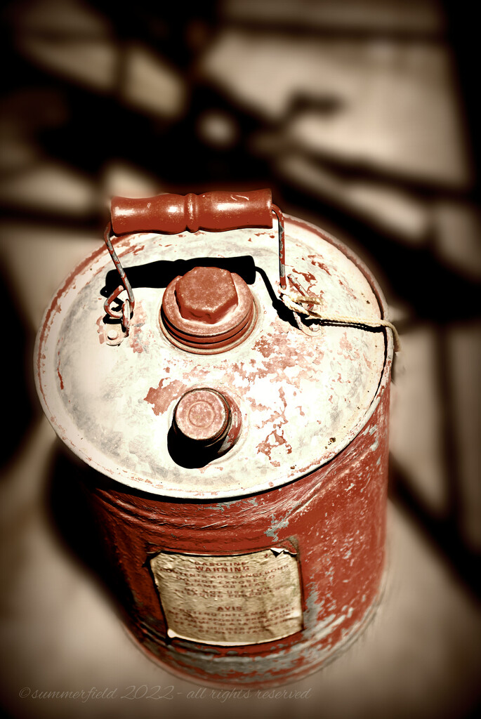 an old gas can by summerfield