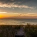 Sand Bay sunrise panorama at Beaver Island, MI by mdaskin