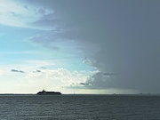 26th Jul 2022 - Ship entering Charleston Harbor after a storm