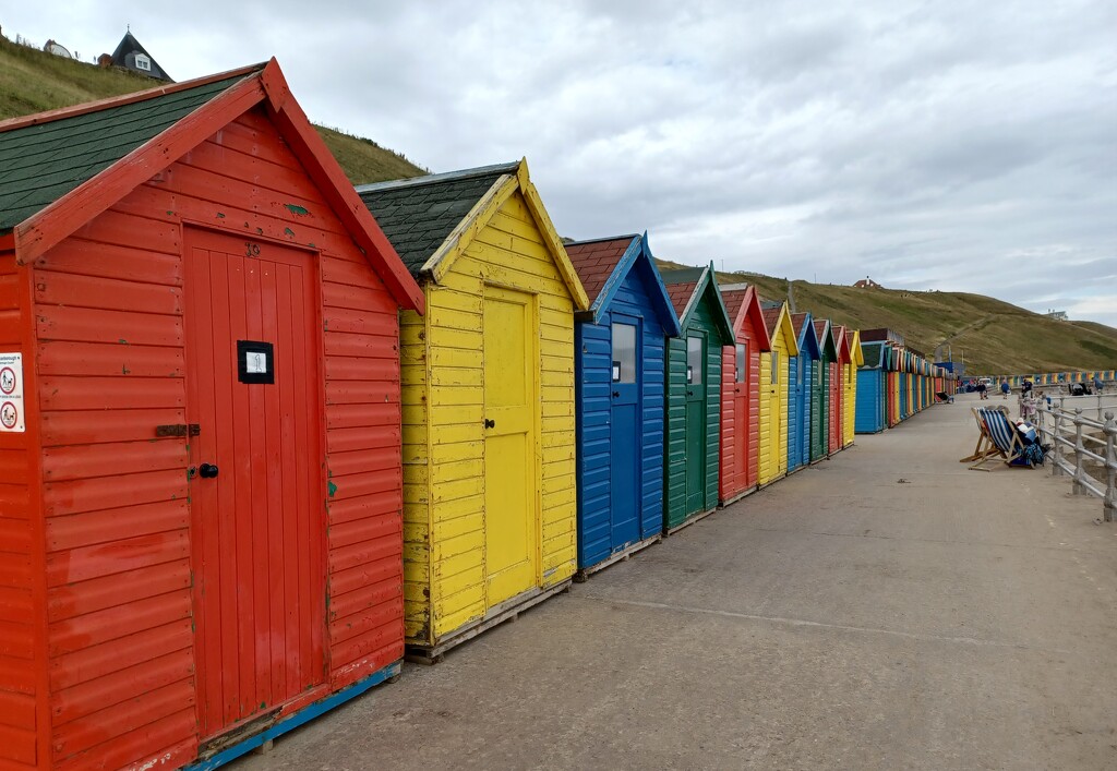 Beach huts at Whitby  by busylady