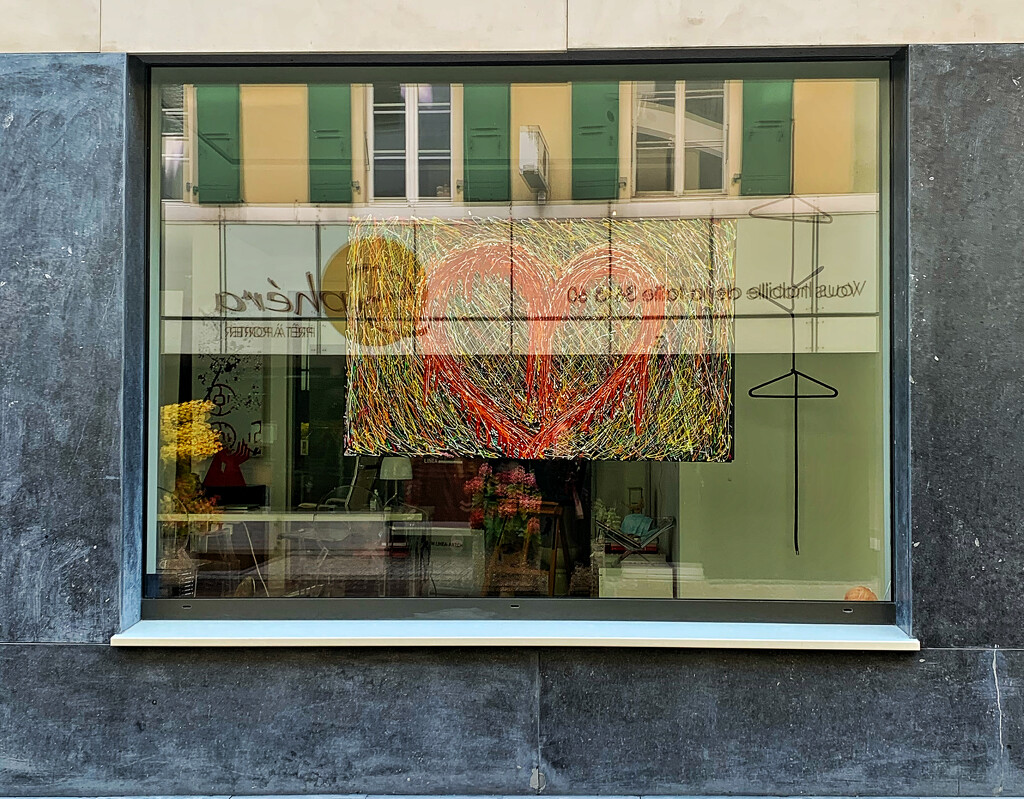Heart through the window.  by cocobella