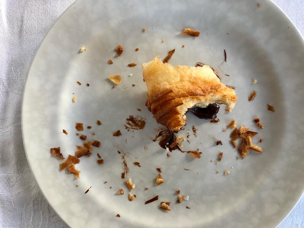 Once was a pain au chocolat  by brigette