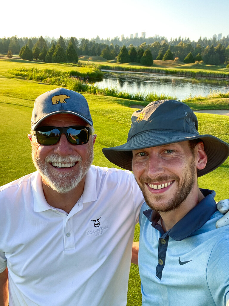 Father & Son on the 18th Green by cdcook48