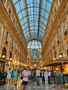 2nd Aug 2022 - Galleria Vittorio Emanuele lighted. 