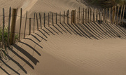 4th Aug 2022 - Fence and shadows in the sand dunes.