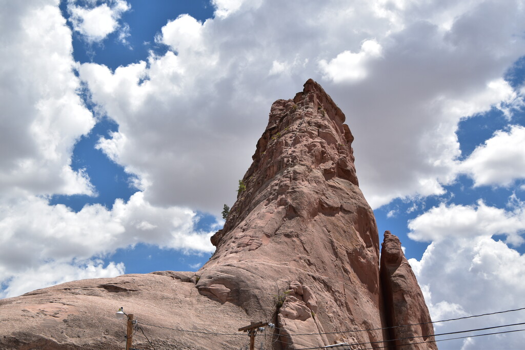 Rock besides Navajo headquarters, window Rock, Arizona by bigdad