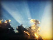 4th Aug 2022 - Crepuscular Rays