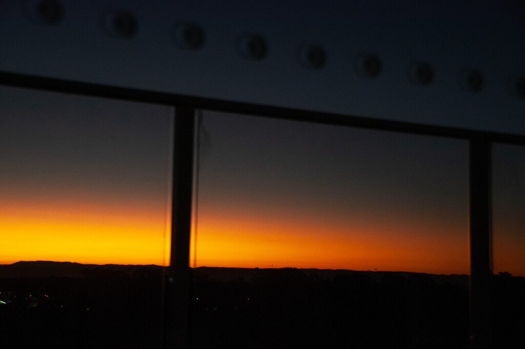 sunset from window by mumuzi