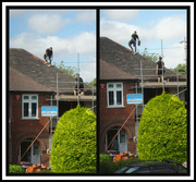 8th Aug 2022 - Roofers in action 