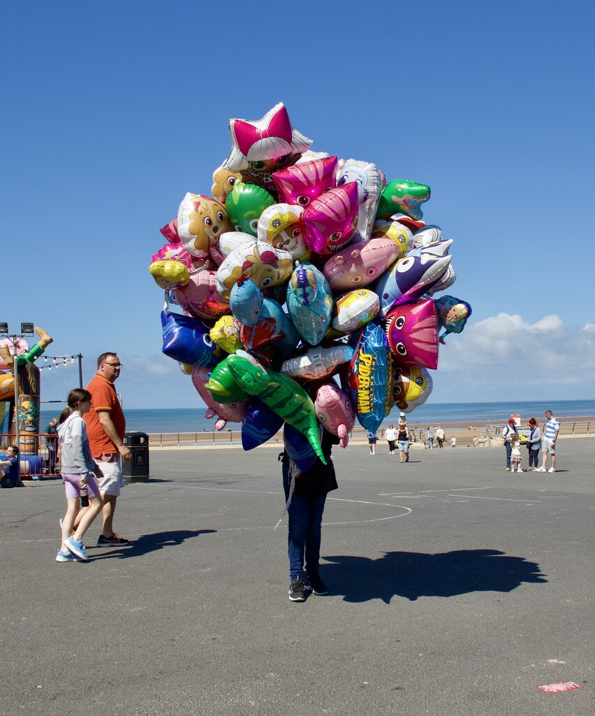 Blackpool Balloon Vendor by philm666