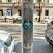 Heart on a pole. 