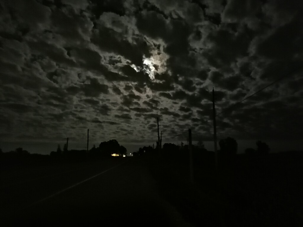 Cloudy Night on a Country Road by princessicajessica
