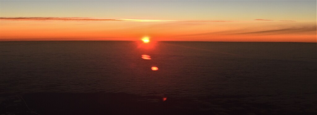 Flying over the Sunrise to See My Girl by kareenking
