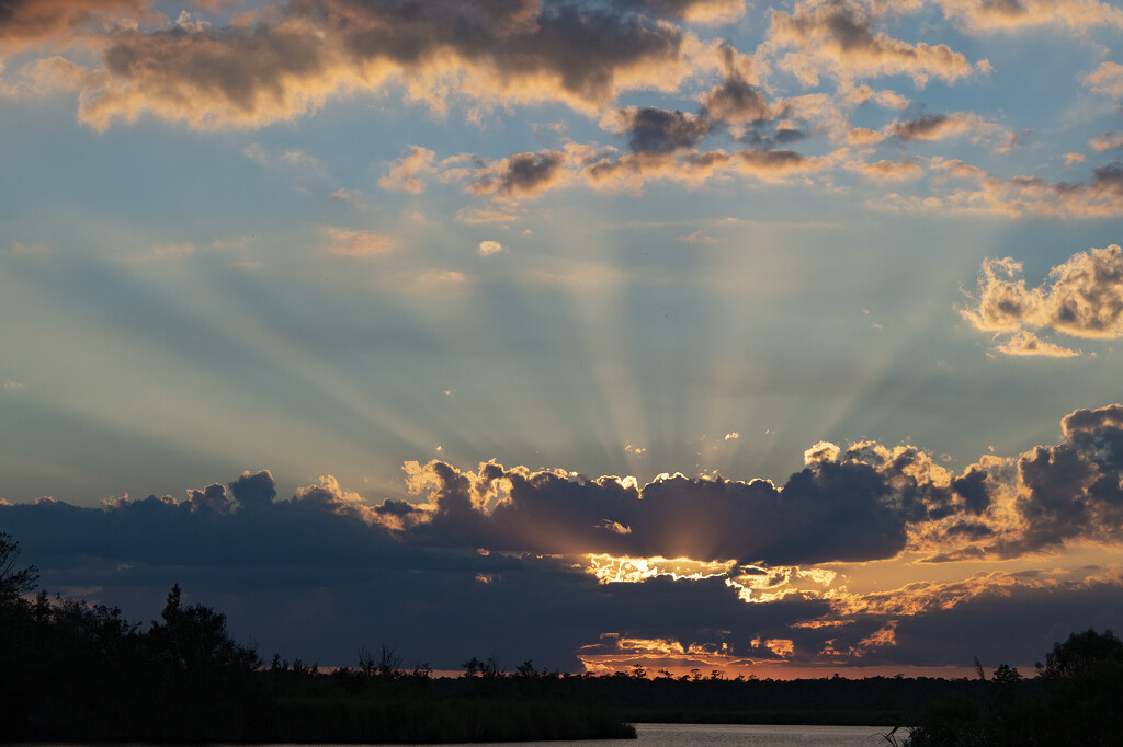 Crepuscular Rays by timerskine