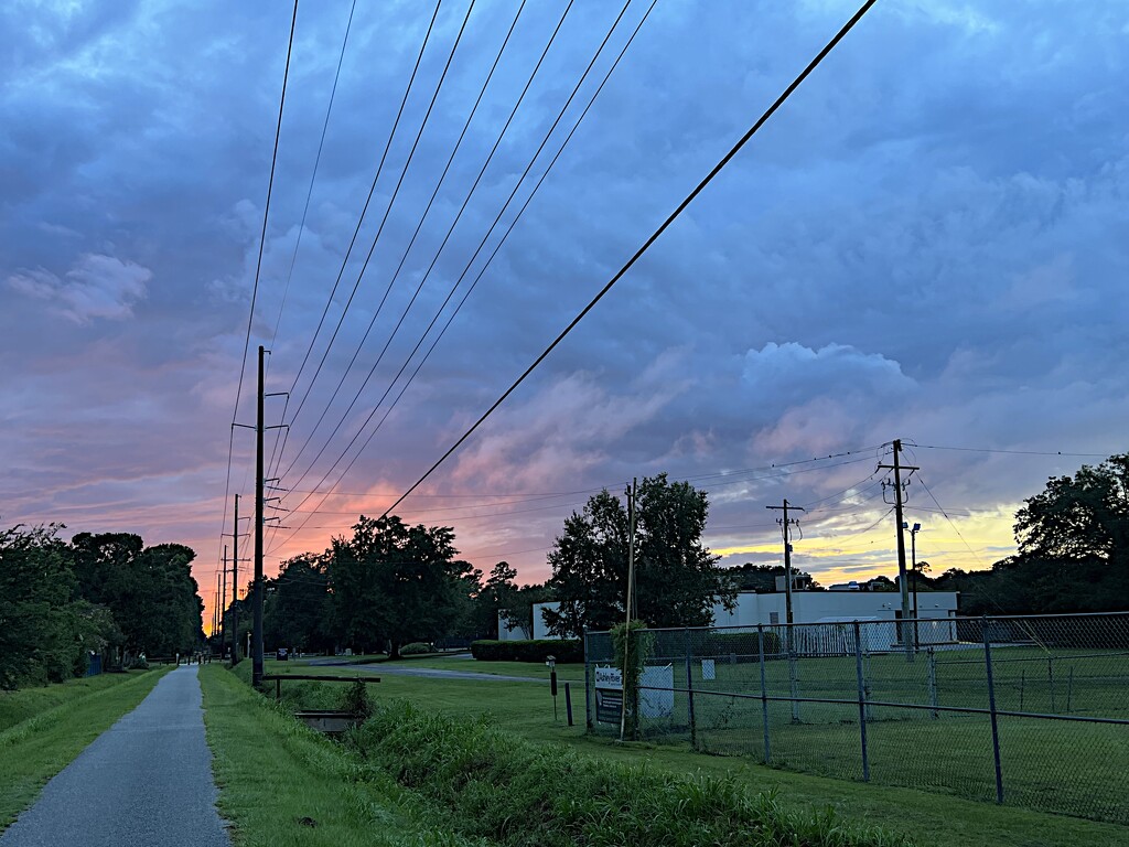 Sunset along my walk yesterday  by congaree
