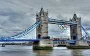 13th Aug 2022 - London 2012 - Olympic rings on Tower Bridge