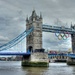 London 2012 - Olympic rings on Tower Bridge