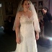 Melissa trying on Wedding Dresses by graceratliff