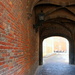 Gate. Trough the abbey  by pyrrhula