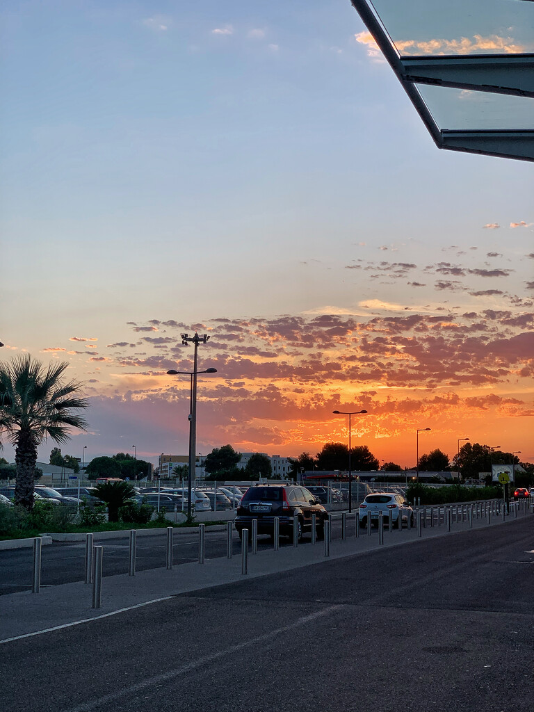 Sunset at the airport.  by cocobella