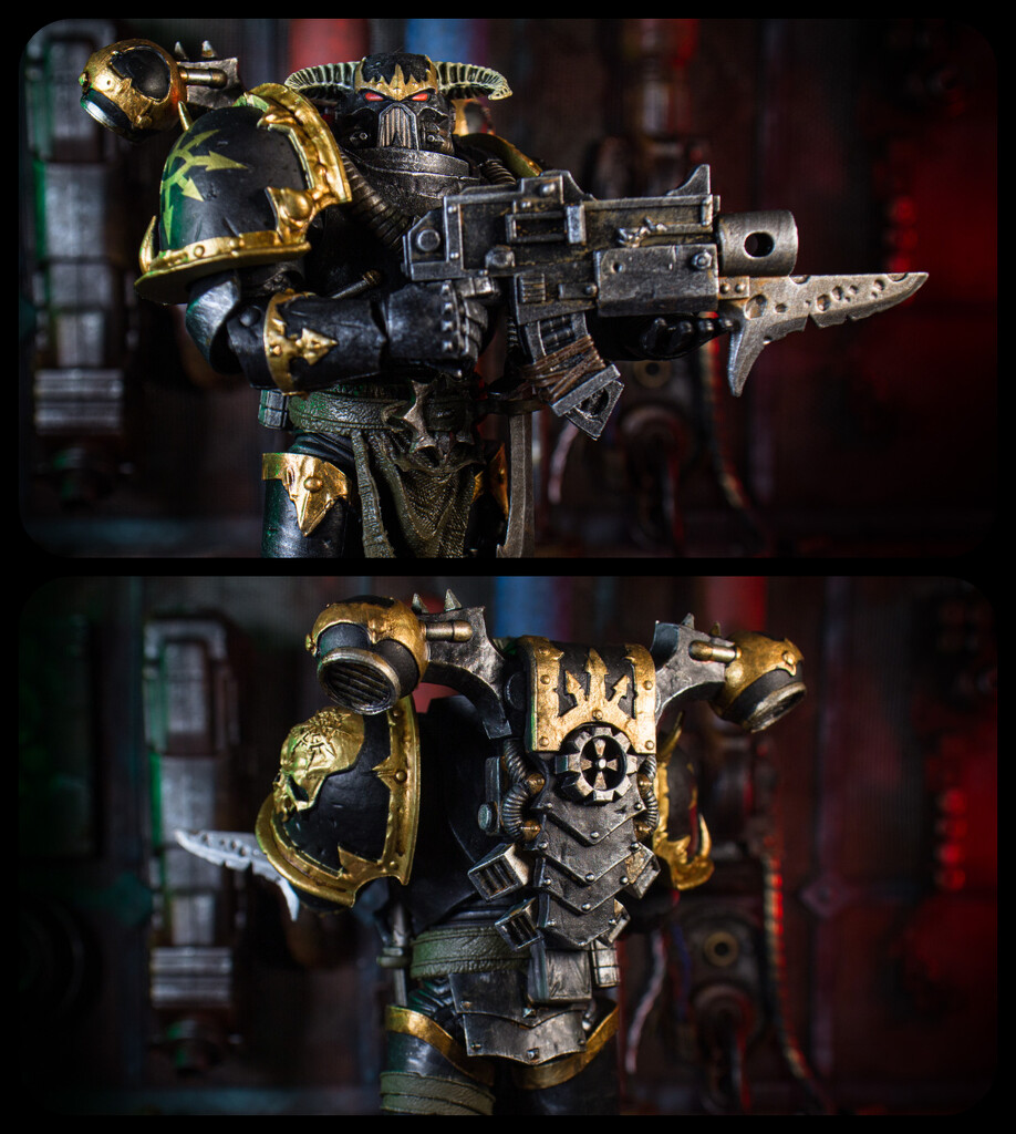 Chaos Space Marine - Front and Back by batfish