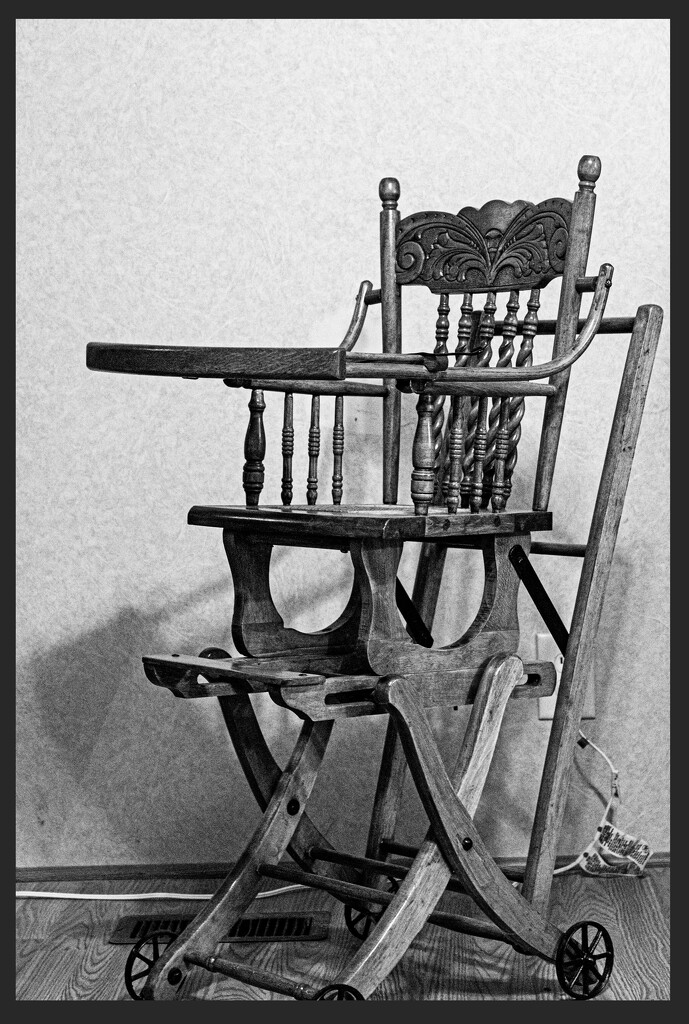 Vintage Highchair-Stroller by hjbenson
