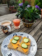 19th Aug 2022 - Breakfast and plant 