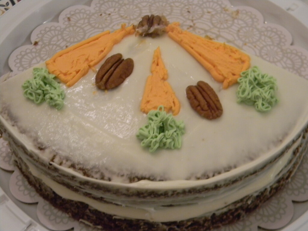 Carrot Cake Closeup  by sfeldphotos