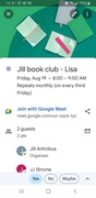 19th Aug 2022 - Book club at Lus 