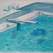 Pool A-la Hockney - Mixed Media by artsygang