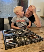 19th Aug 2022 - Teaching Grandpa to play backgammon 😉