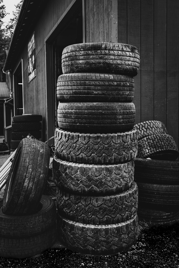 Maine Repair Shop: Tire Treads by jyokota
