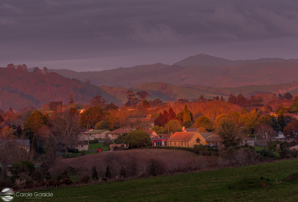 Golden Light over the Church and Firestation by yorkshirekiwi