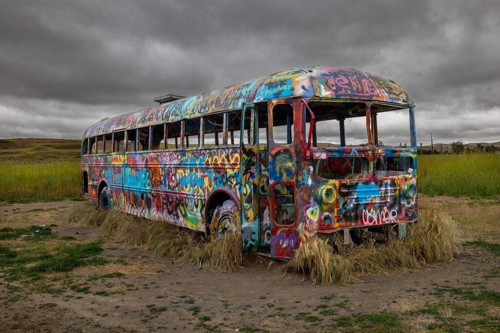 The Painted Bus of Palouse by jyokota
