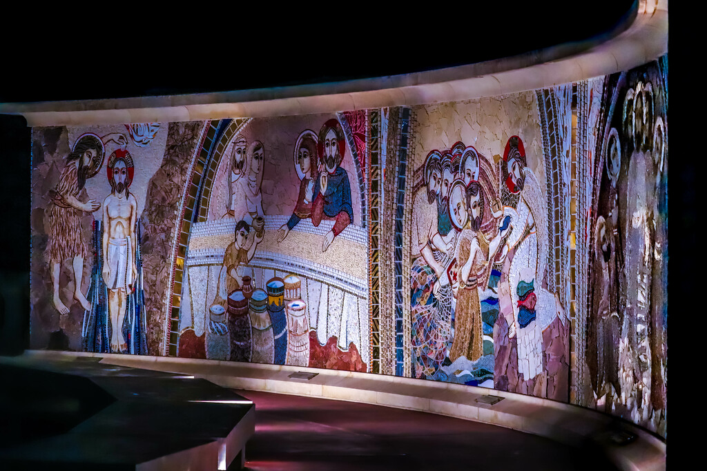 Mosaic at Ta' Pinu by elza