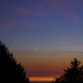 Sliver Moon at Sunset by jgpittenger
