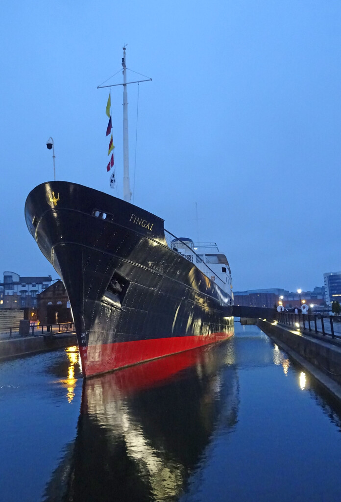 Fingal - a luxury floating hotel in Alexandria Dock, Leith  by marianj