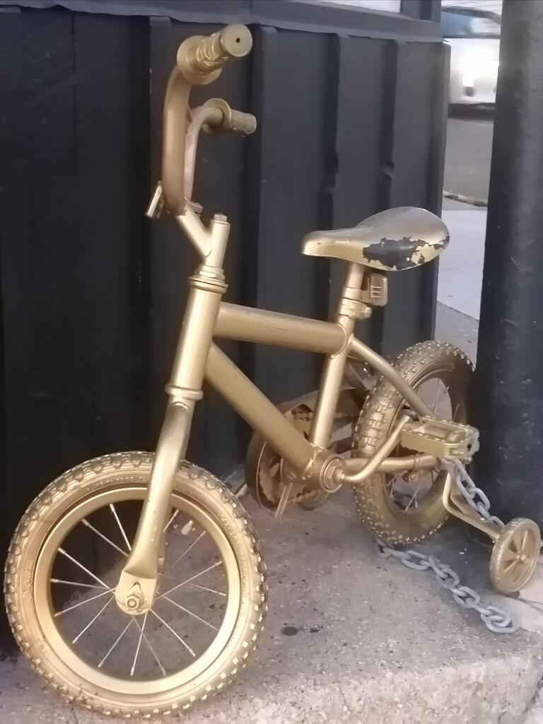 Gold Bike  by princessicajessica
