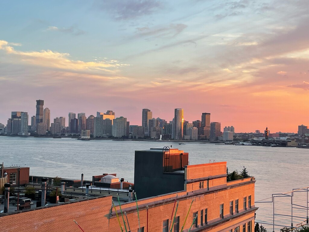 Sunset View from Manhattan towards Hoboken by handmade