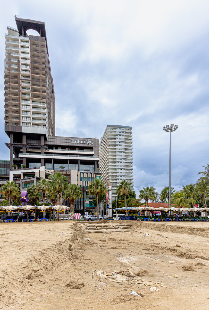 Storm Damage to the Beach  by lumpiniman