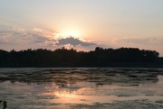 6th Sep 2022 - Sun setting at Riverbend Ponds
