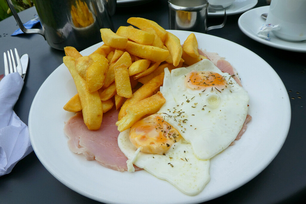 Egg Ham and Chips.  by wendyfrost