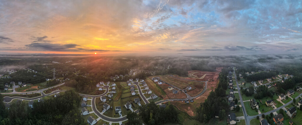 Misty Morning Sunrise  by kvphoto