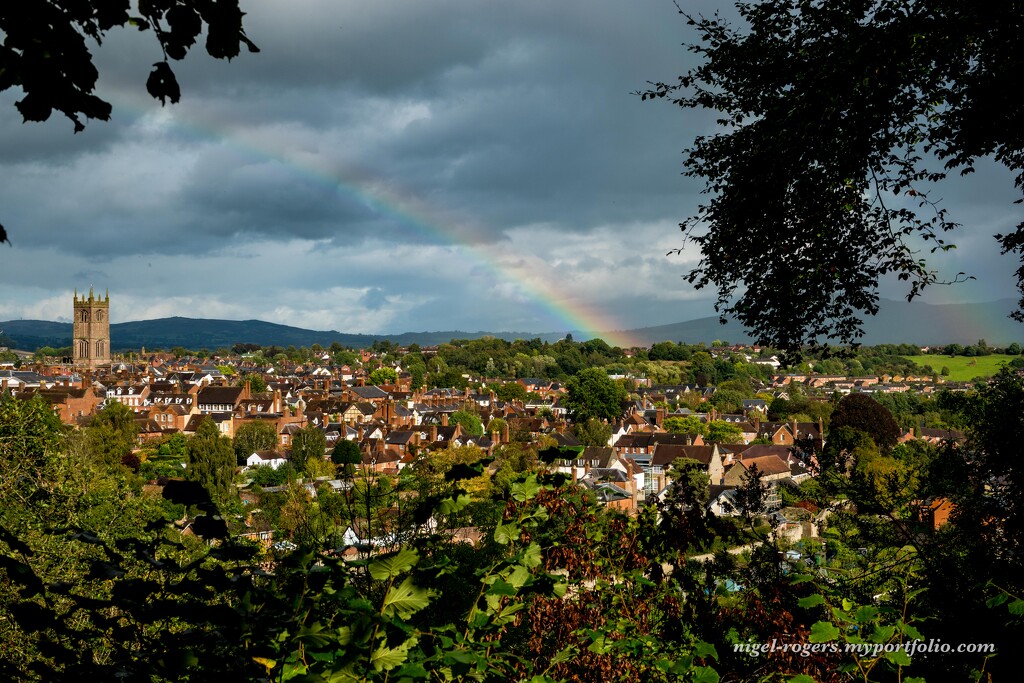 Rainbows over Ludlow by nigelrogers