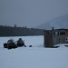 Ice fishing on Lake Onawa by mandyj92