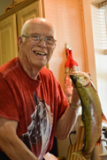 28th Aug 2022 - Ken With Gifted Rainbow Trout
