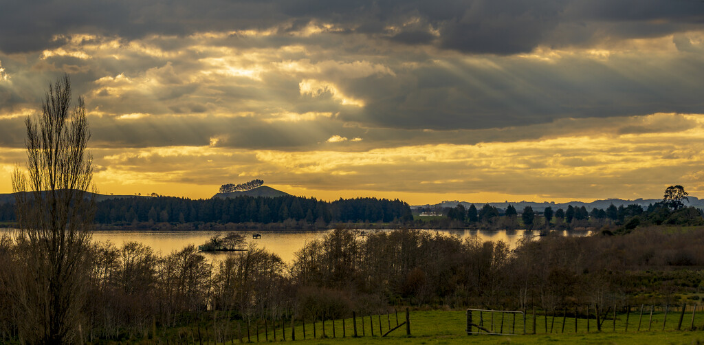 Looking across to Quarry Hill at Sunset by nickspicsnz