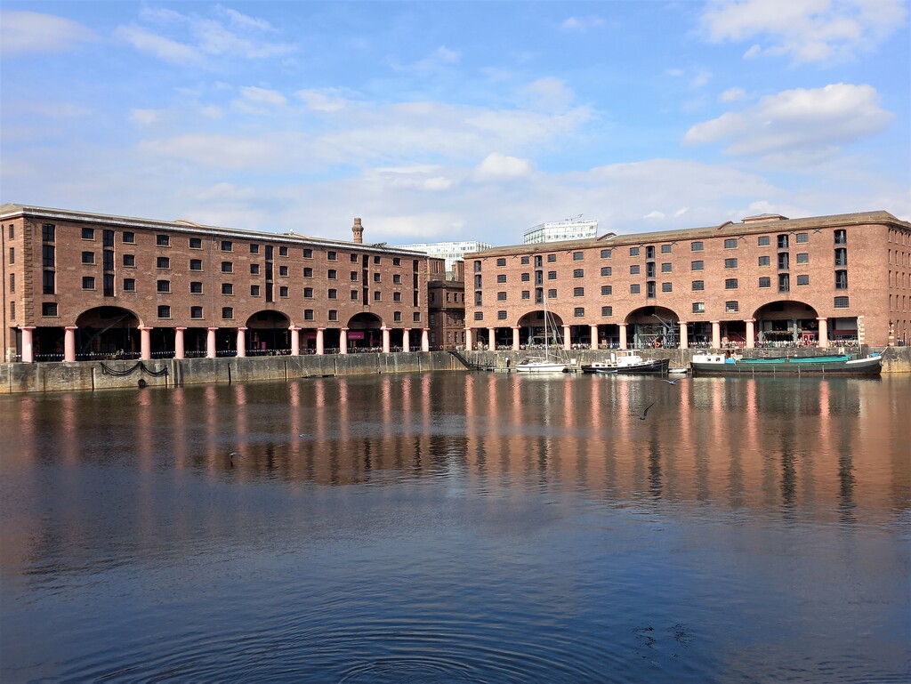 Reflections on the Royal Albert Dock, Liverpool by 365jgh
