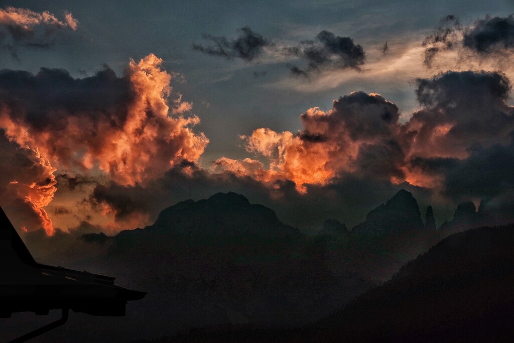 Sunset over the Dolomites  by caterina