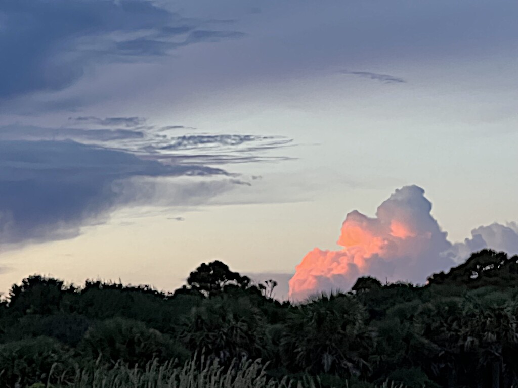 Clouds near sunset by congaree